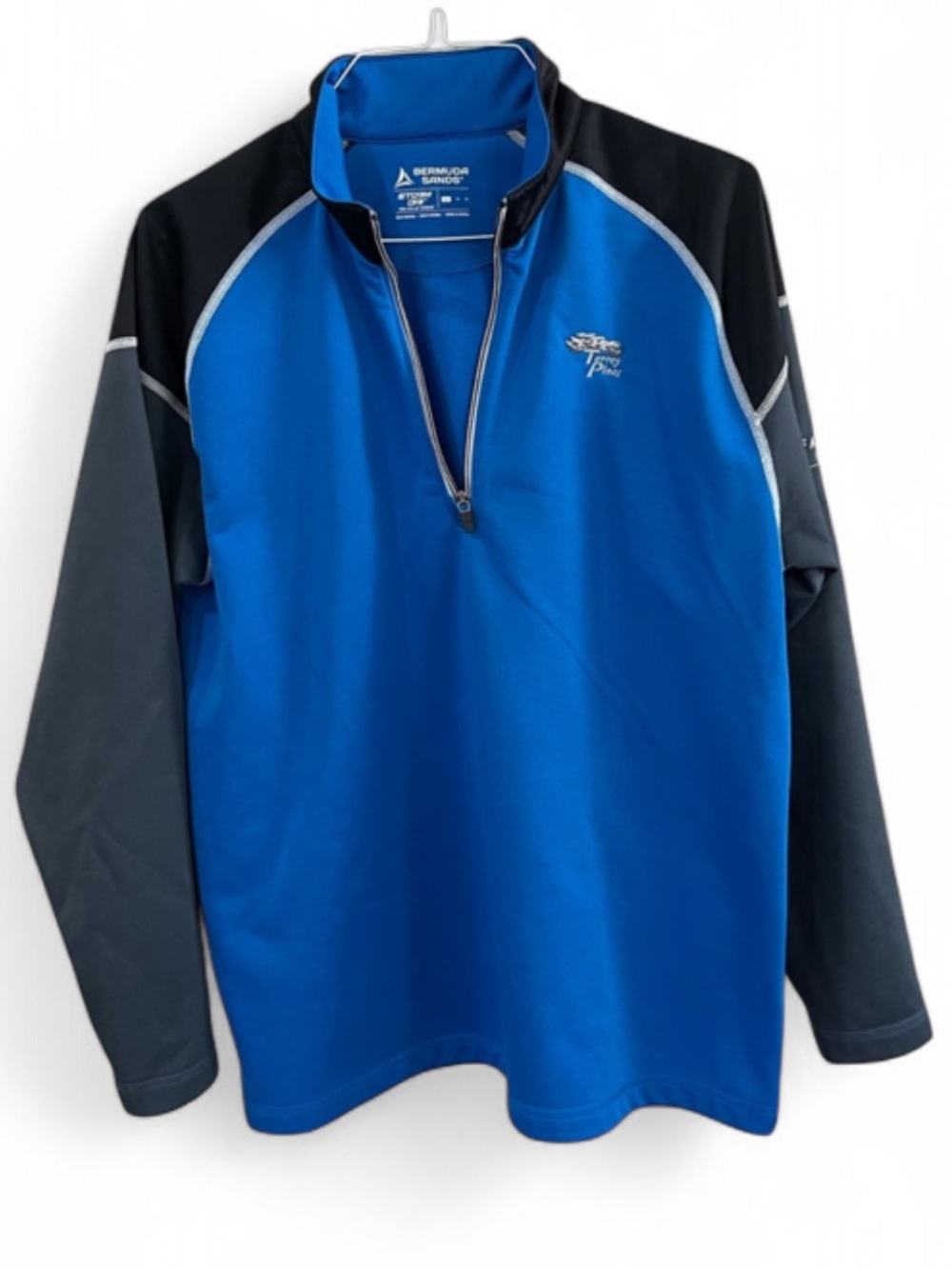 Torrey Pines Bermuda Sands Storm Dri Quarter Zip Golf Sweater Size Large